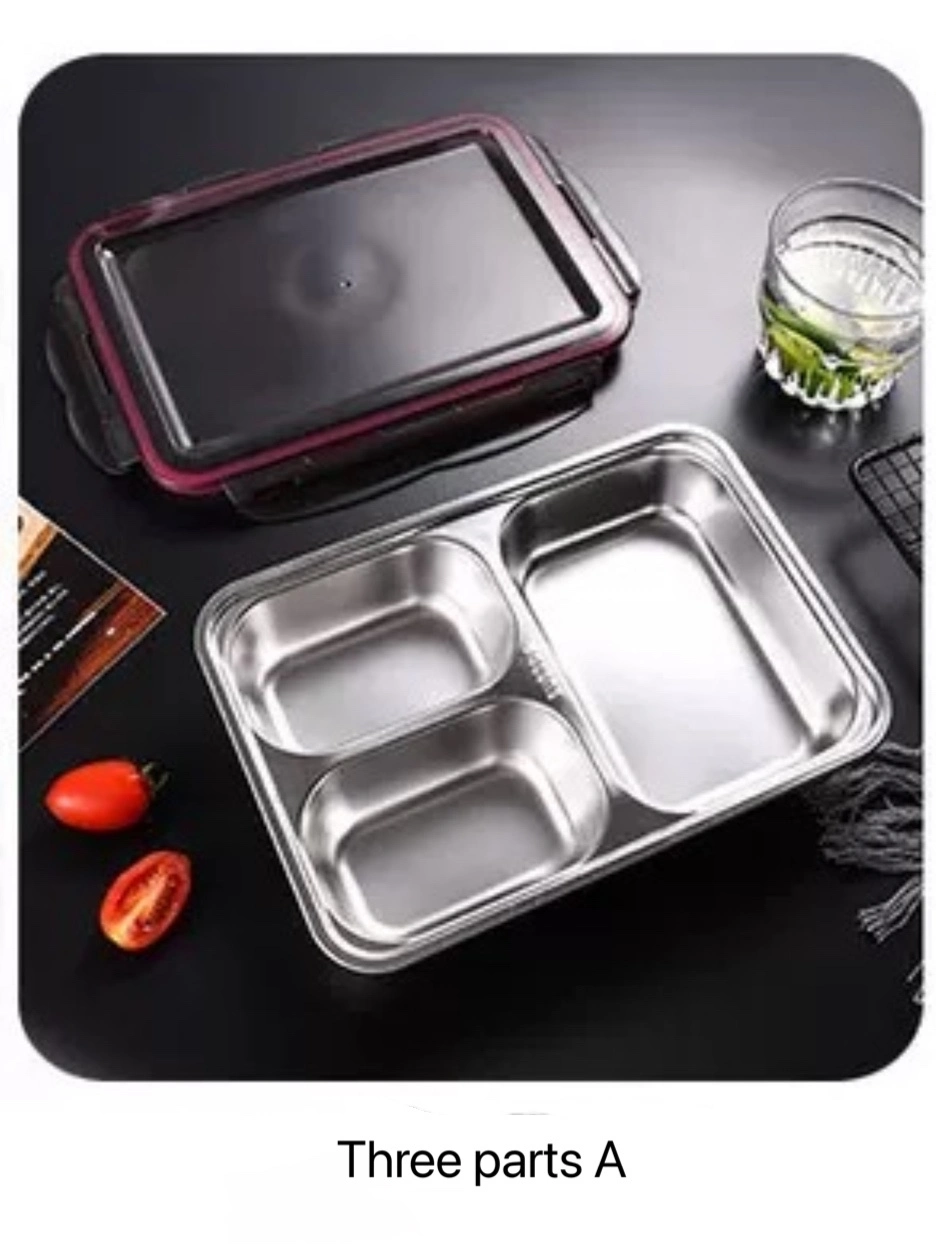 Factory Amazon Hot Sale on The Go BPA Free Lunchboxes Stainless Steel Lunch Box