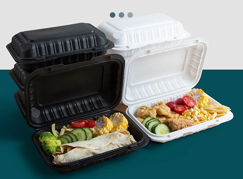 Can Heat The Disposable Plastic Food Meal Box Food Packaging Containers