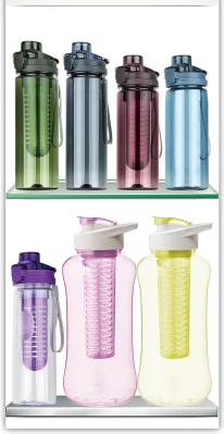 Vendita calda palestra sport fitness viaggio all'aperto 650ml bottiglia d'acqua in plastica Tritan senza BPA per uova di frutta