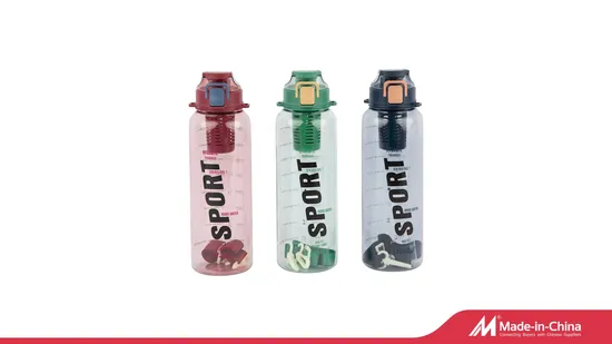 2023 Bottiglia d'acqua sportiva in plastica da 24 once 24 once 700 ml con infusore per tè